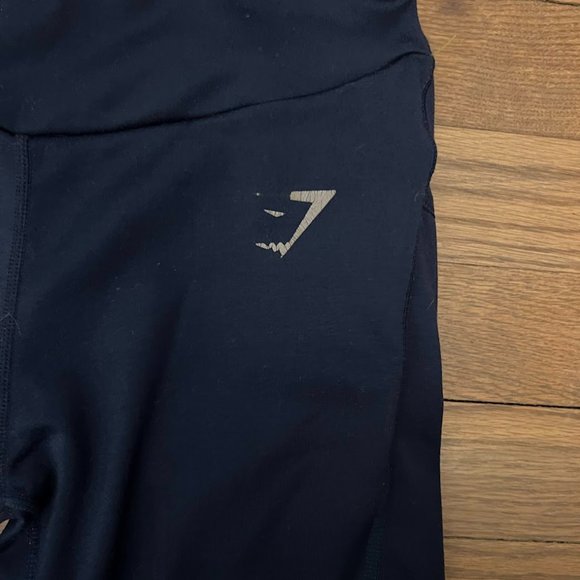 Gymshark  Training Graphic Leggings- Navy - Size XS - Picture 5 of 11